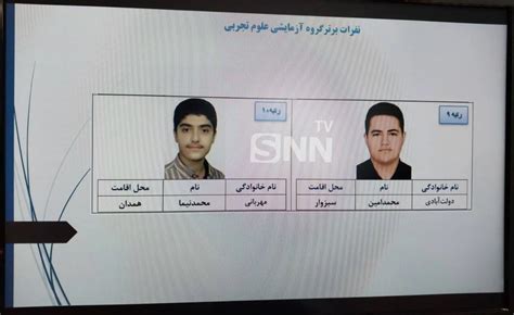 اسامی نفرات برتر کنکور تجربی ۱۴۰۳ بهترین های تجربی ۱۴۰۳