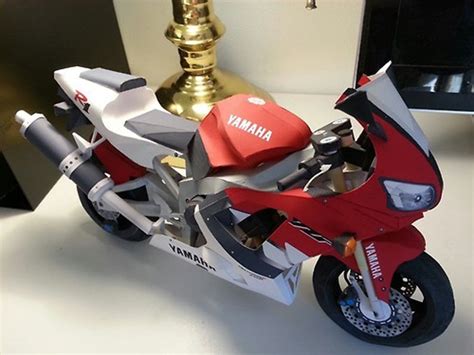 Yamaha Yzf R Realistic Papercraft D Paper Model Motorcycle Paper