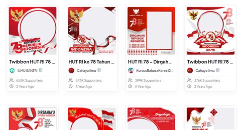 Berikut Twibbon Keren Untuk Merayakan Hut Ri Ke 78 Pada Tanggal 17