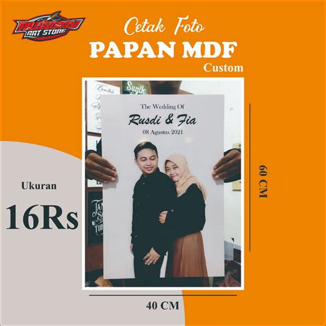 Jual CETAK FOTO UK 16R 16RS 20R MEDIA PAPAN MDF UK 16R 16RS 20R