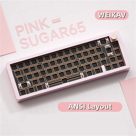 WEIKAV Sugar65 Mechanical Keyboard CNC Aluminum Case ANSI Layout Hot