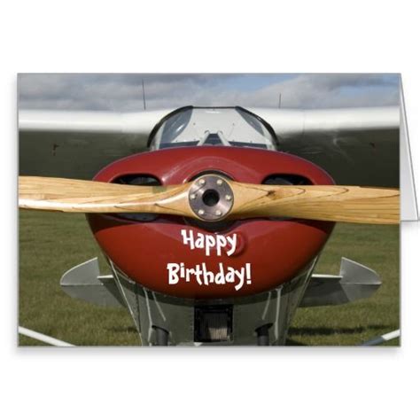 Airplane Pilot Happy Birthday Card Happy Birthday For Her Happy Birthday Cards