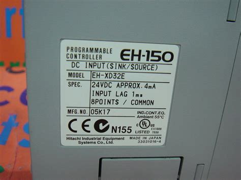 Hitachi Programmable Controller Dc Input Eh Xd E Plc