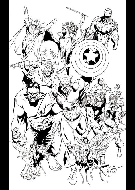 Marvel Avengers Logo Coloring Pages