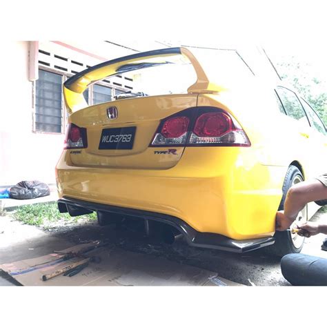 HONDA CIVIC FD JS RACING REAR DIFFUSER Shopee Malaysia