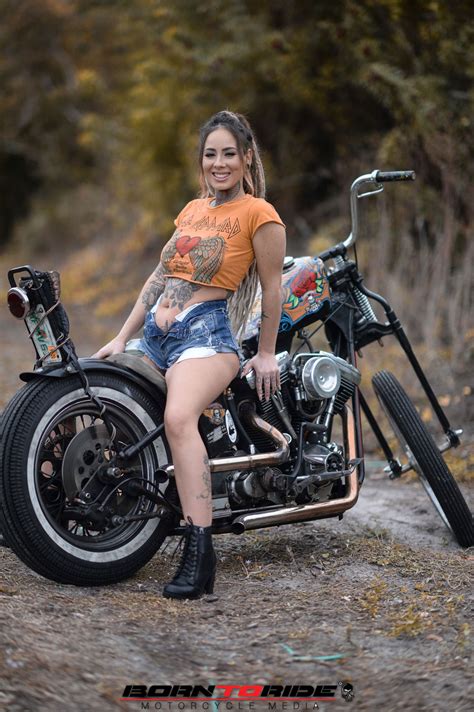 Biker Babe Velvet Queen Born To Ride Motorcycle Magazine