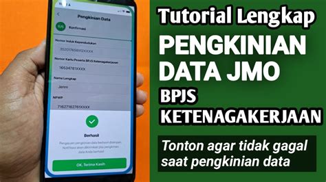 Cara Pengkinian Data JMO BPJS Ketenagakerjaan Jamsostek Mobile YouTube