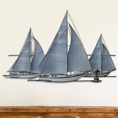 Longshore Tides At The Races Sailboat Wall Décor And Reviews Wayfair