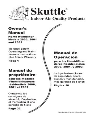 Fillable Online Owner S Manual Manual De Operaci N Manuel Du Propri