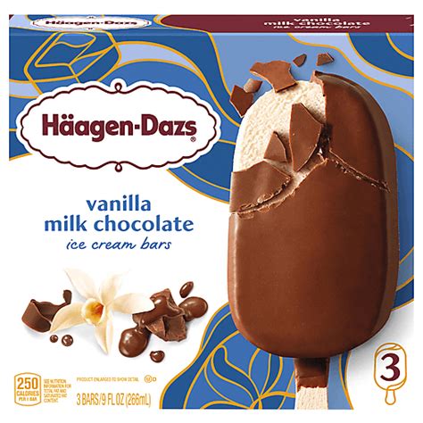 Haagen Dazs H Agen Dazs Vanilla Milk Chocolate Ice Cream Snack Bars