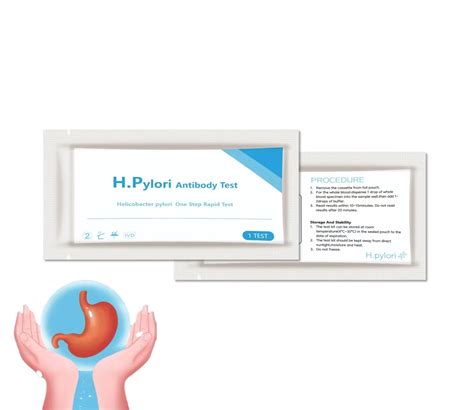 H Pylori Test Kits For Human Stomach Ulcer Gastric Helicobacter Pylori Test Paper Self Test