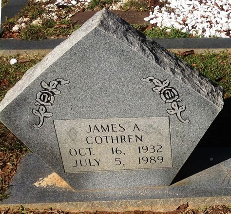 James Arthur Cothren 1934 1989 Memorial Find A Grave