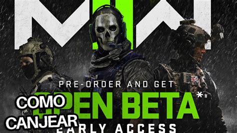 Como Canjear C Digos Beta Early Access Modern Warfare Ii Agosto