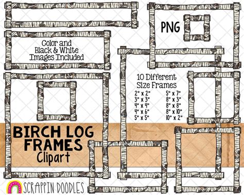 Log Frame Clipart