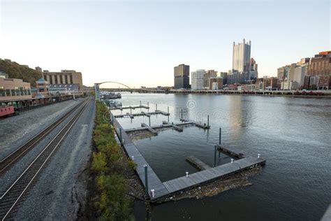 Pittsburgh Waterfront stock photo. Image of point, cityscapes - 26161128