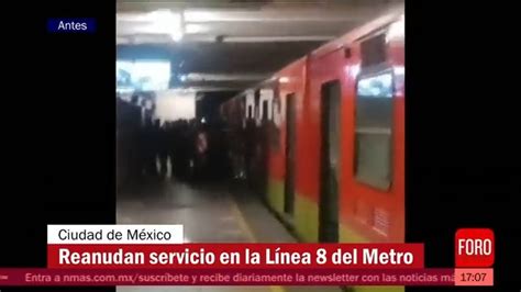 Foro TV on Twitter Se reanuda el servicio de la Línea 8 del Metro