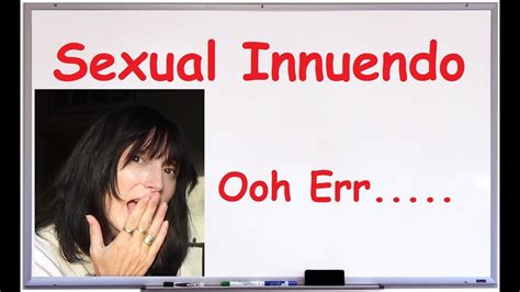 Explaining Sexual Innuendo British English Youtube