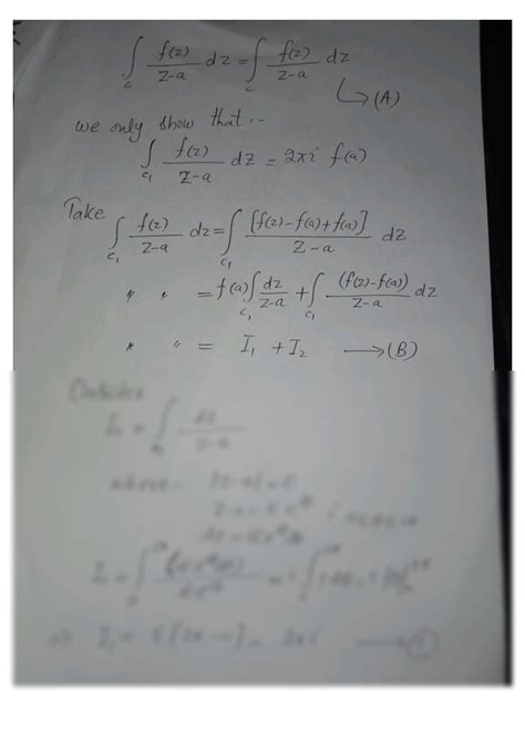 Solution Cauchy S Integral Theorem Studypool