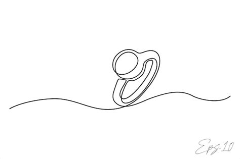 premium vector ring continuous  vector illustration