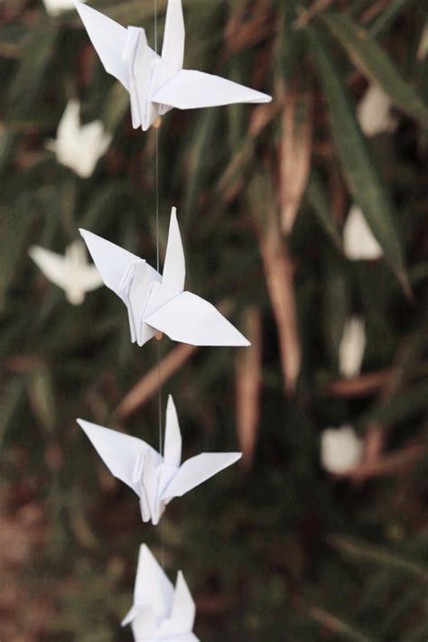 100 Cranes 10 Strings Strands 10 Cranes Each Crane Backdrop Etsy