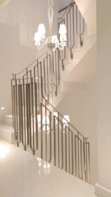 Satin Chrome Staircase Balustrade Marble Staircase Stairs Design