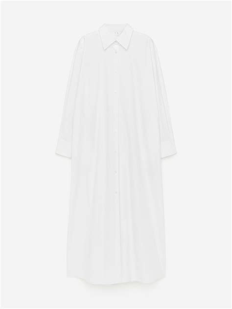 Oversized Shirt Dress – White – Women – ARKET WW