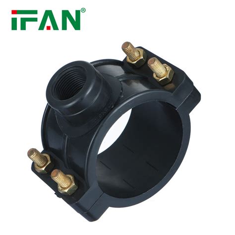 Ifan Hdpe Pipe Fittings Plumbing Female Male Irrigation Parts Plastic Fitting Clamp Saddle And