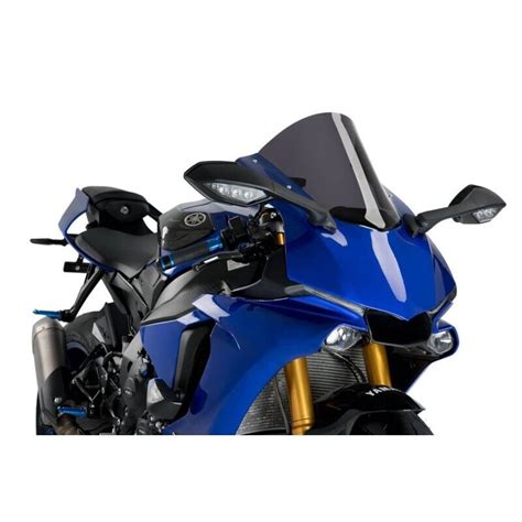 Puig R Racer Screen For Yamaha Yzf R R M Dark Smoke