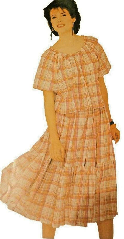 Vintage 1985 Butterick Sewing Pattern Misses 12 16 Summer Top Skirt