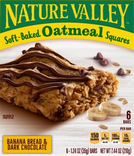 Nature Valley Soft Baked Banana Bread Dark Chocolate Oatmeal Squares