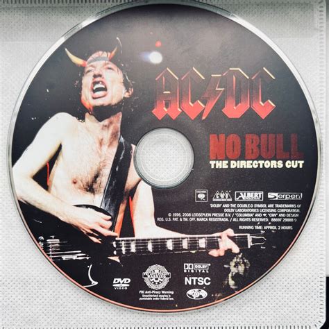 ACDC No Bull Directors Cut DVD Etsy