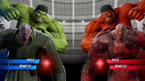 Hulk And Nemesis And Red Hulk And Red Nemesis Very Hard Marvel Vs Capcom Infinite 4k Uhd Gameplay