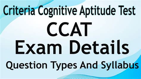 Everything About Ccat Exam Ccat Question Types Ccat Syllabus Ccat