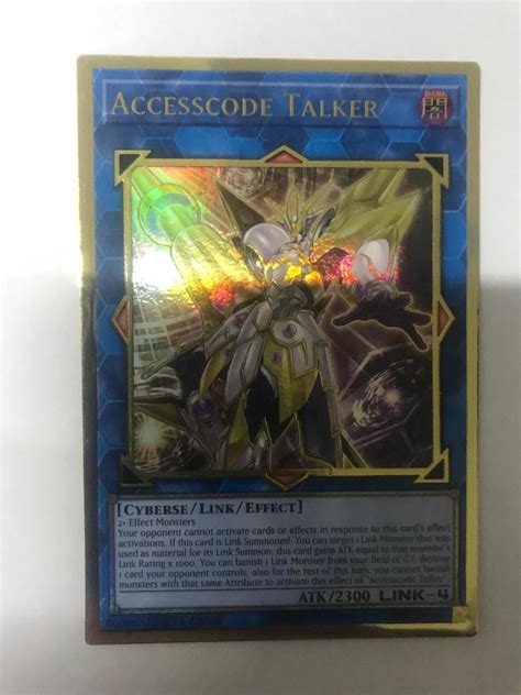 Accesscode Talker Maximum Gold Rare Yugioh Male Comics Tcg