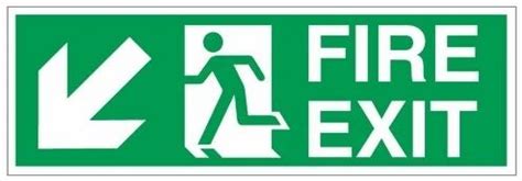 Night Glow Fire Exit Signage, For Industrial at ₹ 2.50/square inch in Chandigarh | ID: 12088547397