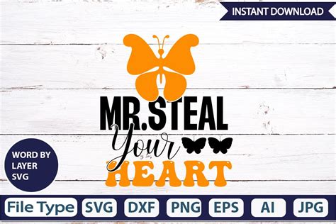 Mr Steal Your Heart Svg Cut File Graphic By Graphicpicker · Creative