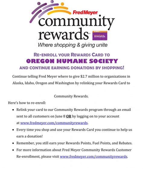 Help Pets with Fred Meyer Rewards - Oregon Humane Society