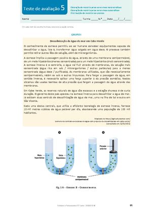 11ºB4 Teste Ficha de Avaliação Ano letivo 2016 2017 Biologia e