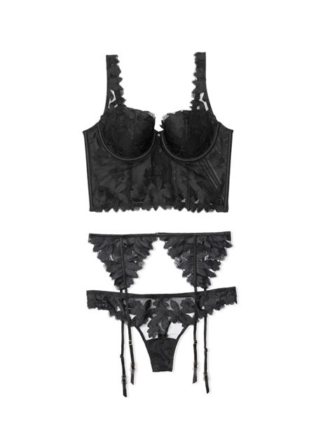 Комплект Victorias Secret Luxe Lingerie Unlined Floral Embroidered купить недорого в Киеве