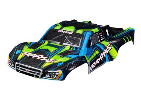 Traxxas Slash 4x4 Green And Blue Body