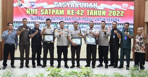 Polres Pamekasan Gelar Upacara Peringati HUT Satpam Ke 42 Tahun Wujud