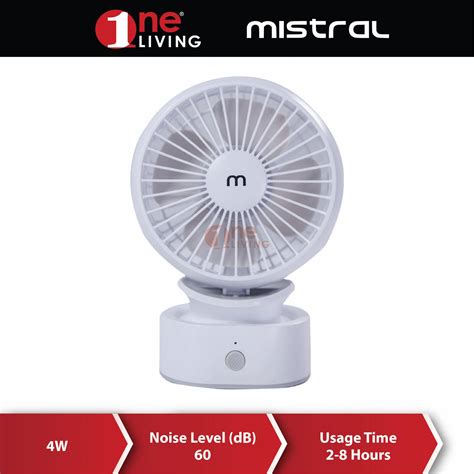 Mistral Mini Usb Rechargeable Fan Macd35