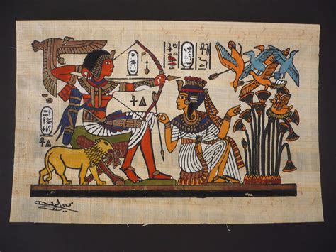 Art Egipci Pintura Sobre Papiros Molt Bo Ángela Egipto Egipcio