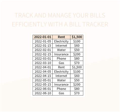 Free Bill Tracker Templates For Google Sheets And Microsoft Excel