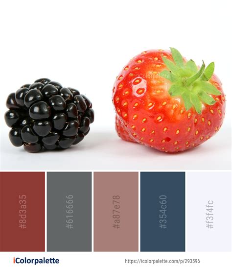 Color Palette Ideas From Natural Foods Fruit Strawberry Image Icolorpalette