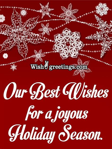 Happy Holiday Season Wishes - Wish Greetings