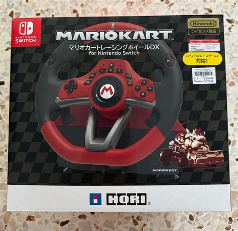 Nintendo Switch Hori Mario Kart Racing Wheel Pro Deluxe Video Gaming