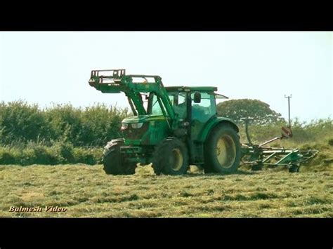 Tedding For Silage With John Deere 6105TR YouTube