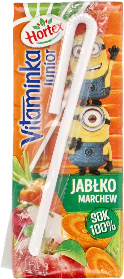 HORTEX VITAMINKA sok ze słomka jabłko marchew 200 ml Drogeria