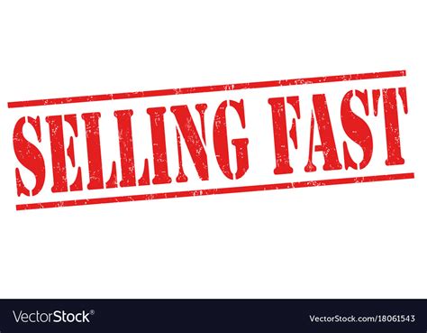 Selling Fast Sign Or Stamp Royalty Free Vector Image